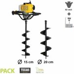 Texas - tarire thermique 52cc ea5300 lot 2 mches 15 20cm