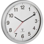 Tfa - horloge murale dostmann 60. 3545. 02 radiopilot�(e) 400 mm x 50 mm x 400 mm argent grand �cran