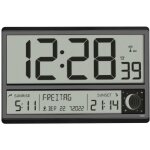 Tfa dostmann - horloge murale 60. 4524. 01 radiopilot(e) 360 cm x 28 mm x 235 mm noir grand cran