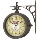 Tfa dostmann - horloge murale 603011  quartz 205 mm x 290 mm x 295 mm x 90 mm antique, noir