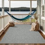 The carpet - calgary tapis plat robuste design moderne gris, 160 x 220 cm