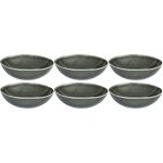 The home deco factory - assiette en gr�s vert black forest (lot de 6) assiette creuse - 19 cm