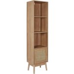 The home deco factory - colonne 1 porte 3 niches cannage et bois bali