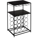 The home deco factory - desserte sur pieds porte bouteille