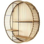 The home deco factory - etag�re ronde en m�tal et mdf java