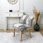 The home deco factory - fauteuil patchwork eleonor