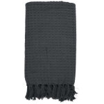 The home deco factory - jet� de canap� gaufr� en coton 130 x 160 cm