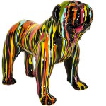 The home deco factory - statuette molosse en r�sine 50 cm