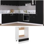 The living store armoire à four noir 60x46x81, 5 cm bois d'ingénierie - armoire à four - meuble de cuisine ... The living store armoire à four noir 60x46x81, 5 cm bois d'ingénierie - armoire à four - meuble de cuisine ...