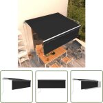 The living store auvent automatique r�tractable avec store 4x3 m anthracite - store exterieur - auvent ...