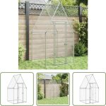 The living store - cage pour poules argent� 100x100x190 cm acier galvanis� - poulailler - abri pour animaux ...