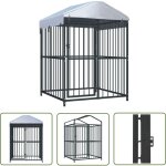 The living store - chenil ext�rieur avec toit pour chiens 120 x 120 x 150 cm - chenil exterieur - abri ...