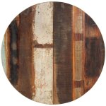 The living store dessus de table rond 70 cm 15 - 16 mm bois de rcupration - dessus de table - bois ...