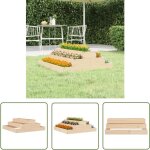 The living store - jardini�re 80x80x27 cm bois massif de pin - jardinier en bois - jardini�re design ...