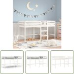 The living store - lit mezzanine d'enfants sans matelas avec �chelle 90x190 cm - lit mezzanine enfant ...