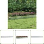 The living store lit surélevé de jardin 480x80x45 cm acier galvanisé argenté - jardiniere metal - pot ... The living store lit surélevé de jardin 480x80x45 cm acier galvanisé argenté - jardiniere metal - pot ...