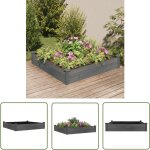The living store - lit sur�lev� de jardin doublure 120x120x25 cm bois massif sapin - lit sur�lev� - jardin ...