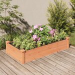 The living store - lit surlev de jardin doublure 120x60x25 cm bois massif sapin - lit surlev - jardin ...