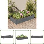 The living store - lit sur�lev� de jardin doublure 120x60x25 cm bois massif sapin - jardiniere - bac ...
