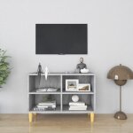 Devenirriche - the living store meuble tv avec pieds en bois massif sonoma gris 69, 5x30x50 cm - meuble ... Devenirriche - the living store meuble tv avec pieds en bois massif sonoma gris 69, 5x30x50 cm - meuble ...