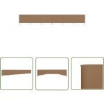 The living store paravent 6 panneaux tissu 800 x 120 cm taupe - parasol - pare - brise - �cran d'intimit� ...