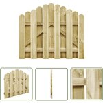 The living store portail de jardin bois de pin impr�gn� 100x75 cm - portail de jardin - portillon bois ...