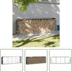 The living store porte - b�ches anthracite 300x45x100 cm acier galvanis� - porte - b�ches - rangement ...