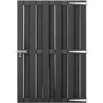 The living store - portillon wpc 100x150 cm gris - porte de jardin - portillon - cl�ture - barri�re - ...