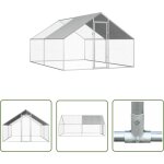 The living store - poulailler d'ext�rieur 2, 75 x 4 x 1, 92 m acier galvanis� - poulailler ext�rieur ...