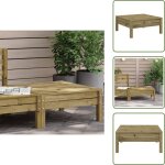 The living store repose - pied de jardin bois de pin impr�gn� - pouf de jardin - repose pied - mobilier ...