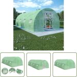 Vidaxl - the living store serre 18 m² 600x300x200 cm - serre de jardin - abri jardin - protection plantes ... Vidaxl - the living store serre 18 m² 600x300x200 cm - serre de jardin - abri jardin - protection plantes ...