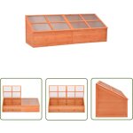 The living store - serre bois 180x57x62 cm - serre de jardin - serre bois - abri jardin - tunnel de jardin ...