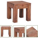 The living store table basse 30x30x30 cm bois d'acajou massif - table basse - table d'appoint - meubles ...