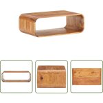 The living store table basse 90x50x30 cm bois d'acacia massif - table basse - meuble salon - table d'appoint ...