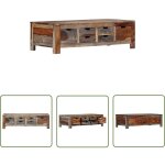Maison chic - the living store table basse gris 100x50x30 cm bois massif - table basse - meuble tv - ... Maison chic - the living store table basse gris 100x50x30 cm bois massif - table basse - meuble tv - ...
