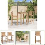 Prolenta premium ? tabourets de bar en bambou lot de 2 ? hauteur d'assise 70 cm ? r�sistants aux intemp�ries ...