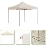 The living store - tente de r�ception pliable aluminium 2 x 2 m cr�me - tente de r�ception - auvent pliante ...