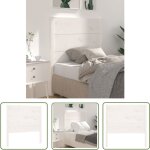 The living store tte de lit blanc 81x4x100 cm bois massif de pin - tte de lit - tte de lit bois - ...