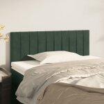 The living store tte de lit vert fonc 90x5x78 / 88 cm velours - tte de lit - literie - meuble de chambre ...
