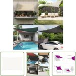 The living store - voile d'ombrage 160 g / m� blanc 3, 5x5 m pehd - parasol - voile d'ombrage - ombrage ...