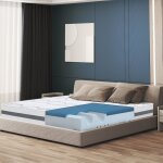 The white stone - matelas � m�moire de forme 130 x 190 22 cm de haut tissu hypoallerg�nique et respirant ...