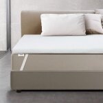 The white stone - surmatelas 110 x 175 en mousse � m�moire de forme hauteur 6 cm housse respirante et ...