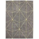 Thedecofactory - birds - tapis � motifs g�om�triques gris 133x190