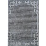 Thedecofactory - borges orient - tapis salon vintage oriental gris 160x230