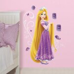 Thedecofactory - disney princesse raiponce - stickers repositionnables g�ants princesse raiponce, disney ...