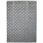 Thedecofactory - structura - tapis vintage motifs en relief gris bleu 133x190