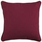 Sueden - coussin en sudine rouge bourgogne 40x40