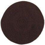 Thedecofactory - tamtam - tapis salon en coton rversible effet cordage chocolat diam. 70
