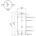 Thermador - ballon de stockage pour circuit primaire eau chaude ou froide 300 l