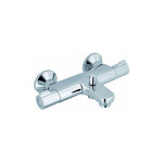 Thermador - mitigeur bain - douche thu55 chrom� nf thermostatique poign�e abs inverseur manuel semi - ...